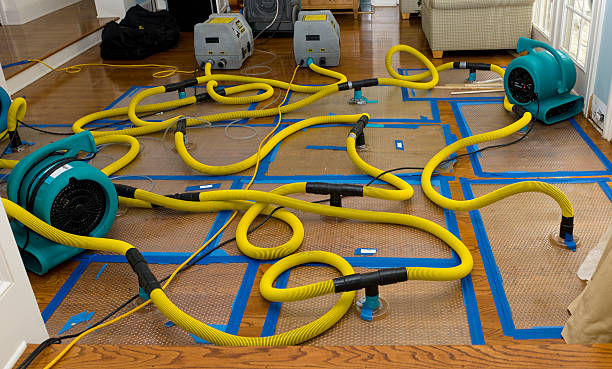 Professional Water Extraction technician working in Lindsay, OK